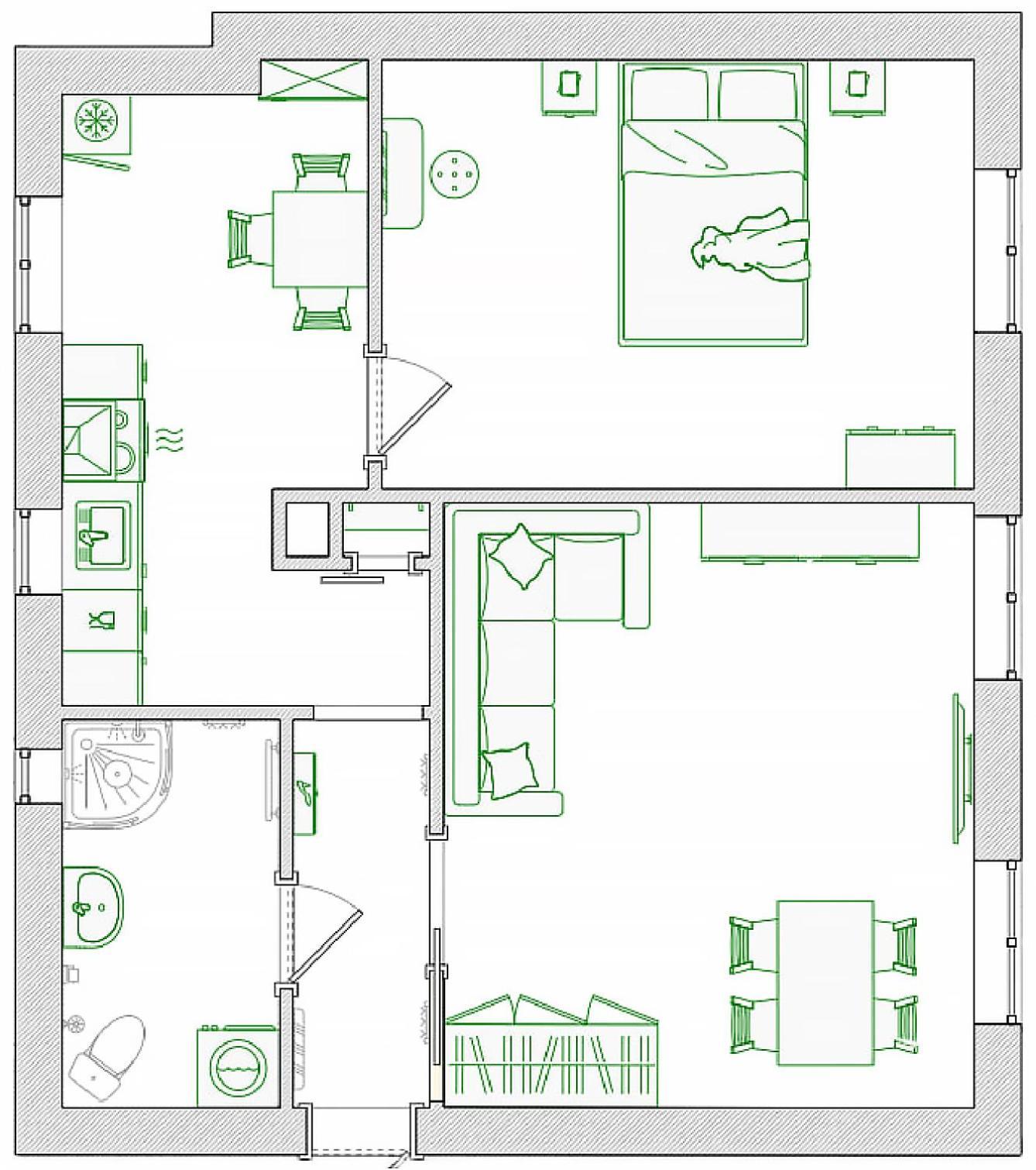 2-Room Apartment In The City Center Poznań Eksteriør bilde
